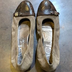 NWOT AGL Suede Flats